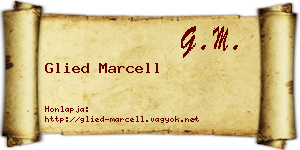 Glied Marcell névjegykártya