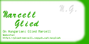 marcell glied business card
